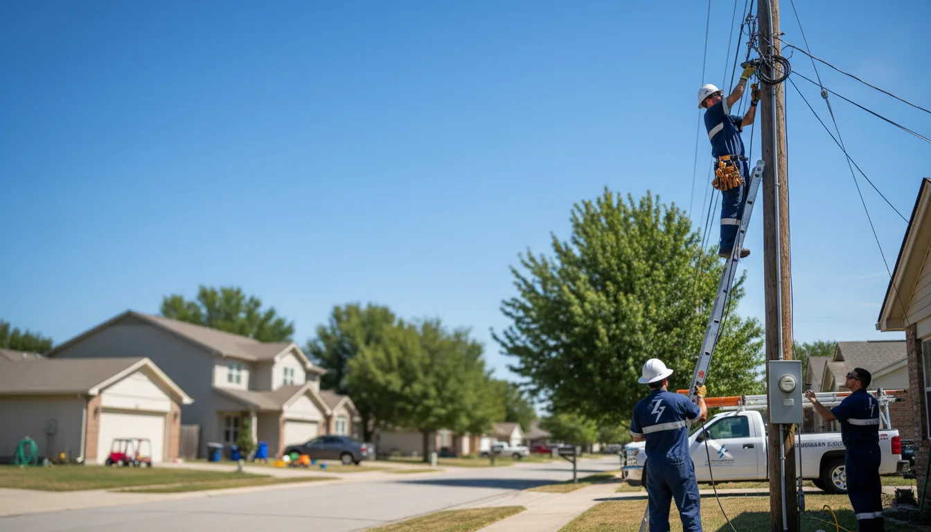 Residential electrician providing installation services in North Carrollton, MS